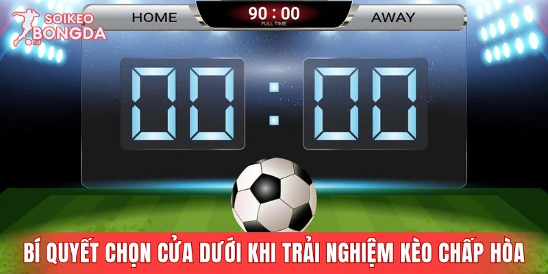 Bí quyết chọn cửa dưới khi trải nghiệm kèo chấp hòa