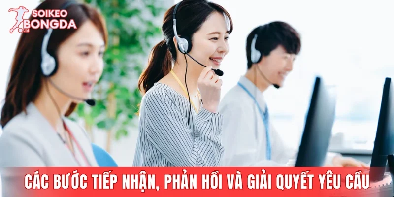 Các bước tiếp nhận, phản hồi và giải quyết yêu cầu từ người dùng