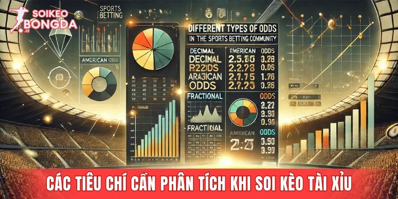 Các tiêu chí cần phân tích khi soi kèo tài xỉu